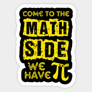 Come to the math side we have pi Sticker